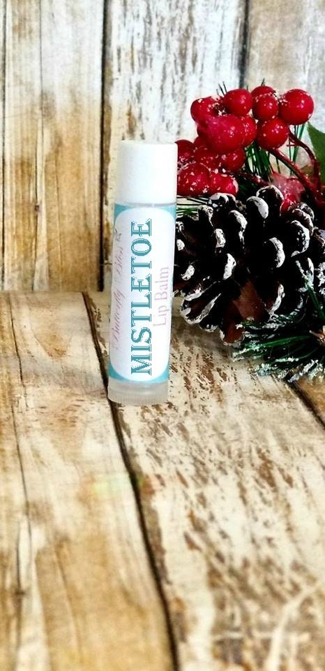 Mistletoe lip balm | Mistletoe scented | Christmas scented lip balm | Holiday lip balm | Holiday gift ideas | cheap holiday gift | lip balm