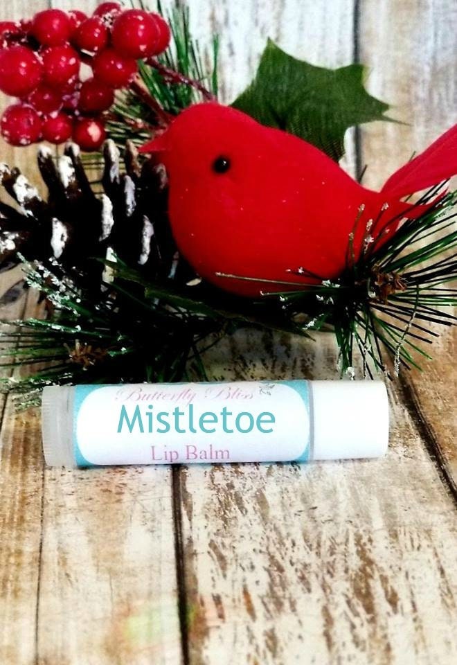 Mistletoe lip balm | Mistletoe scented | Christmas scented lip balm | Holiday lip balm | Holiday gift ideas | cheap holiday gift | lip balm