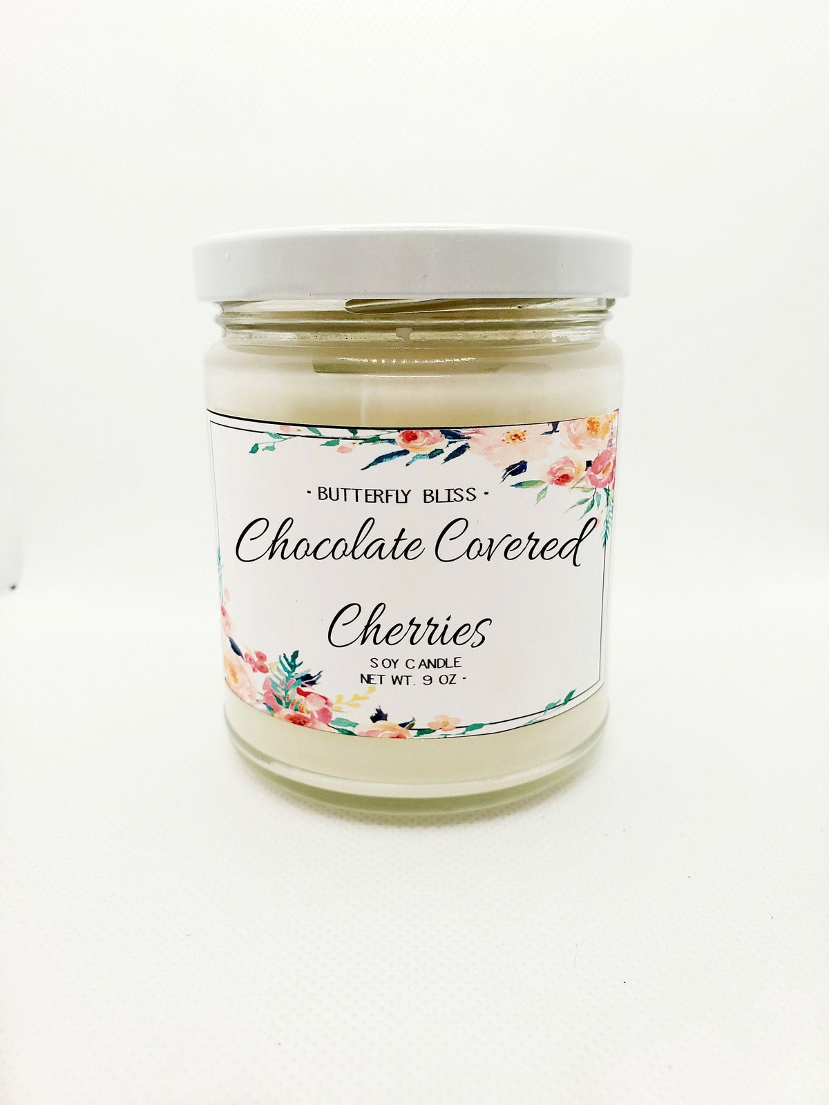 Chocolate Covered Cherries Candle | Chocolate Scented Candle | Cherry Soy Candle | Candy Candle Gift | Valentines Chocolate Soy Candle