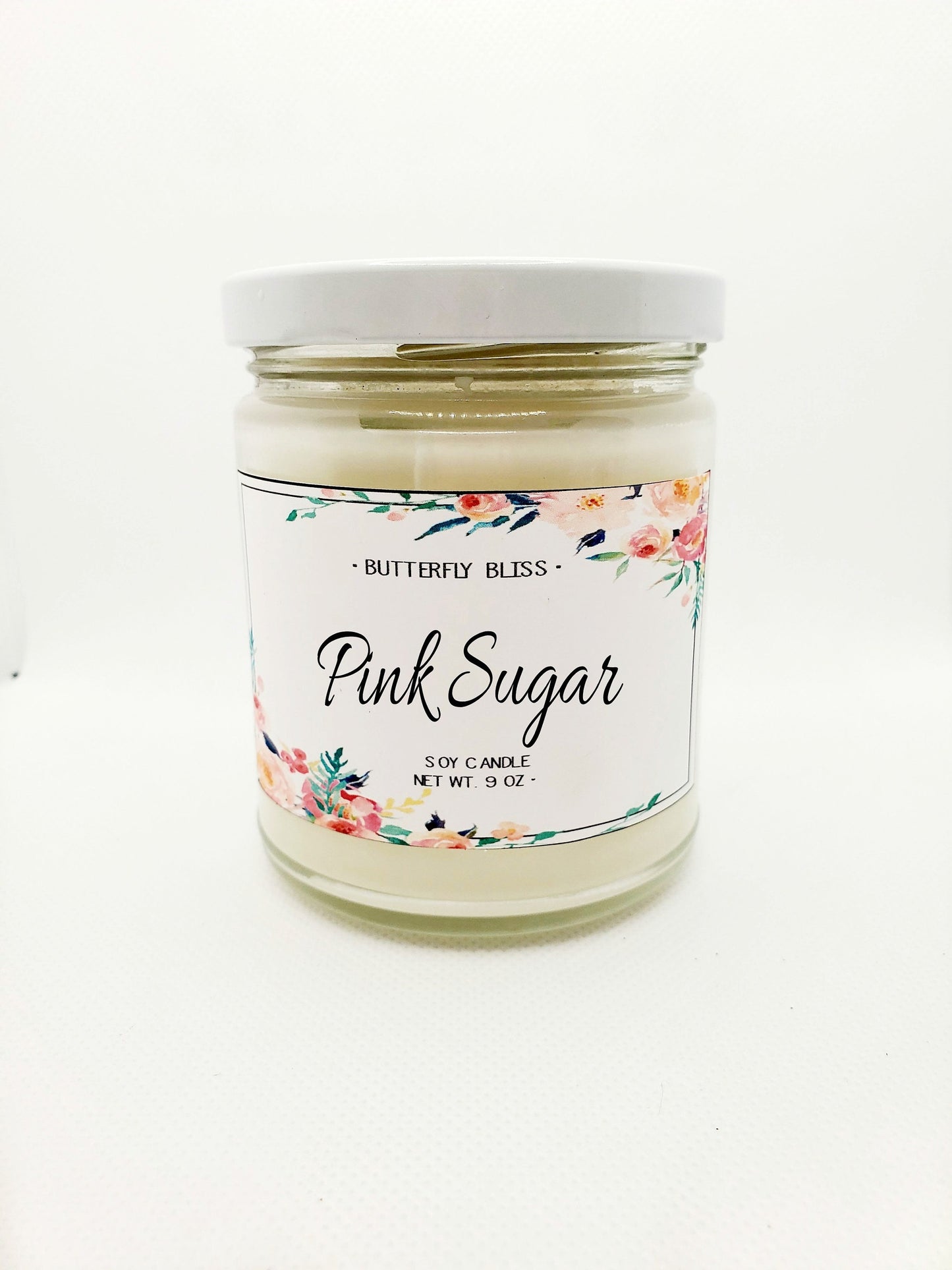 Pink Sugar Candle | Cotton Candy Scented Candle | Vanilla Soy Candle | Valentines Day Candle Gift | Scented Soy Candle | Valentines Day