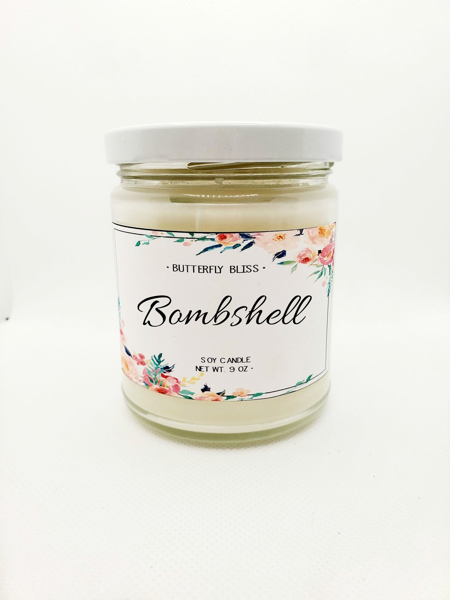 Floral Candle | Citrus Scented Candle | Valentines Soy Candle | Valentines Day Candle | Floral Scented Candle | Valentines Candle Gift Idea