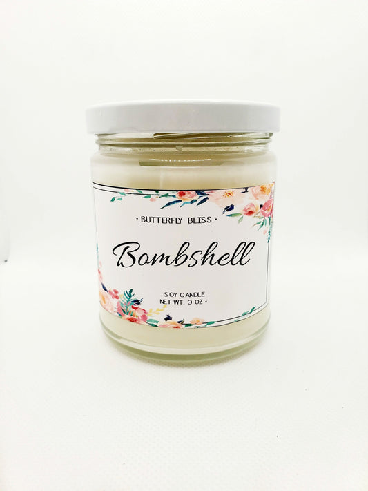 Floral Candle | Citrus Scented Candle | Valentines Soy Candle | Valentines Day Candle | Floral Scented Candle | Valentines Candle Gift Idea