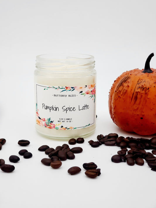 Pumpkin Spice Latte Candle | Pumpkin Scented Candle | Coffee Soy Candle | Coffee Scented Candle | Pumpkin Spice Latte Gift | Fall Candles