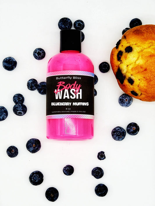Blueberry Muffin Body Wash, Shower Gel, Bubble Bath, Liquid Soap, Blueberry Soap, Shower Wash, Shower Cream, Bubbles, Blueberry Scented