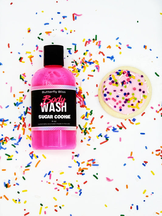 Sugar Cookie Body Wash, Bubble Bath, Shower Gel, Liquid Soap, Body Wash Bottle, Shower Wash, Shower Gel for women, Body Wash for Women, Wash