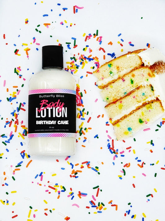 Birthday Cake Body Lotion, Body Lotion, Lotion, Hand Lotion, Creamy Lotion, Birthday Cake, Moisturizer, Handmade Lotion, Cream, Dry Skin