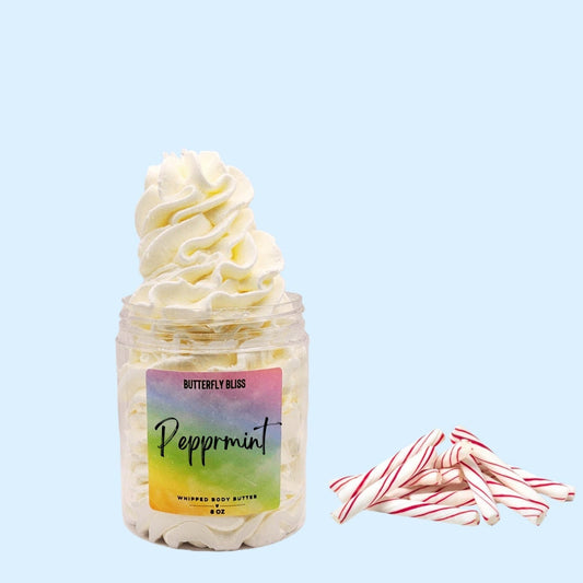 shea body butter | Peppermint whipped body butter | body butter | peppermint lotion | peppermint | natural lotion | mint lotion / mint