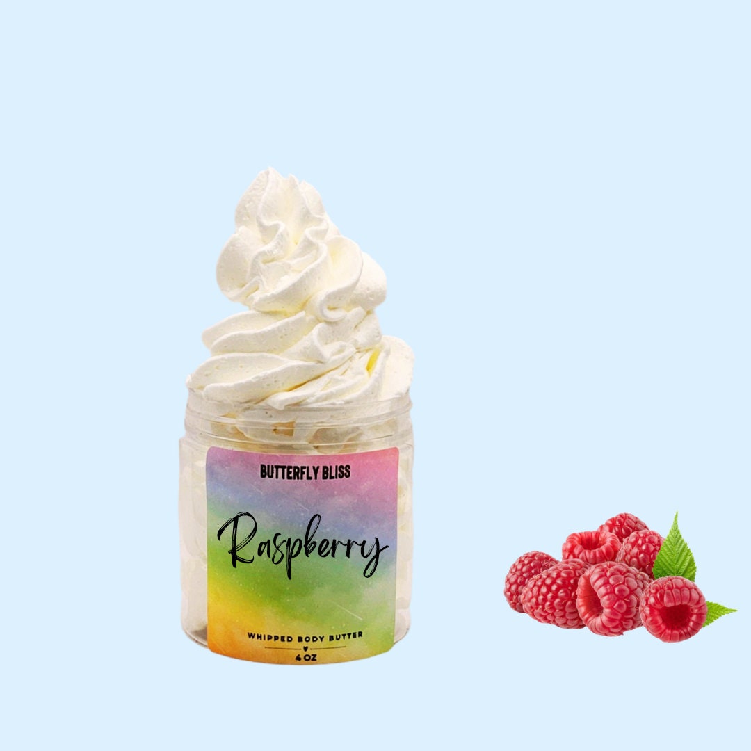 Whipped Body Butter | raspberry Whipped Body Butter | raspberry Lotion | Shea Body Butter | Natural Body Butter | Natural Lotion | raspberry
