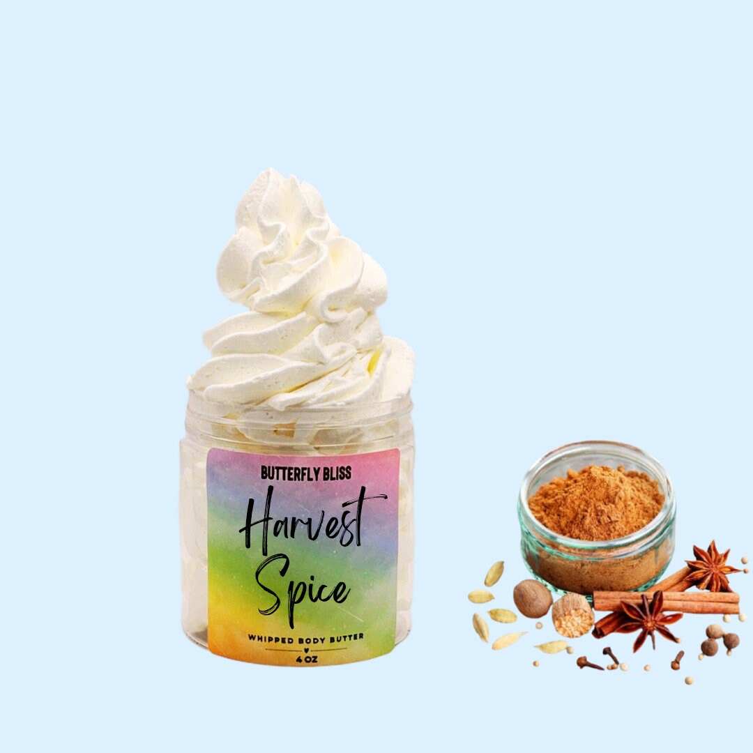 Whipped Shea Butter | Body Butter | Natural Lotion | Homemade Cream | Paraben Free Lotion | Harvest Spice Lotion | Pumpkin Spice Lotion