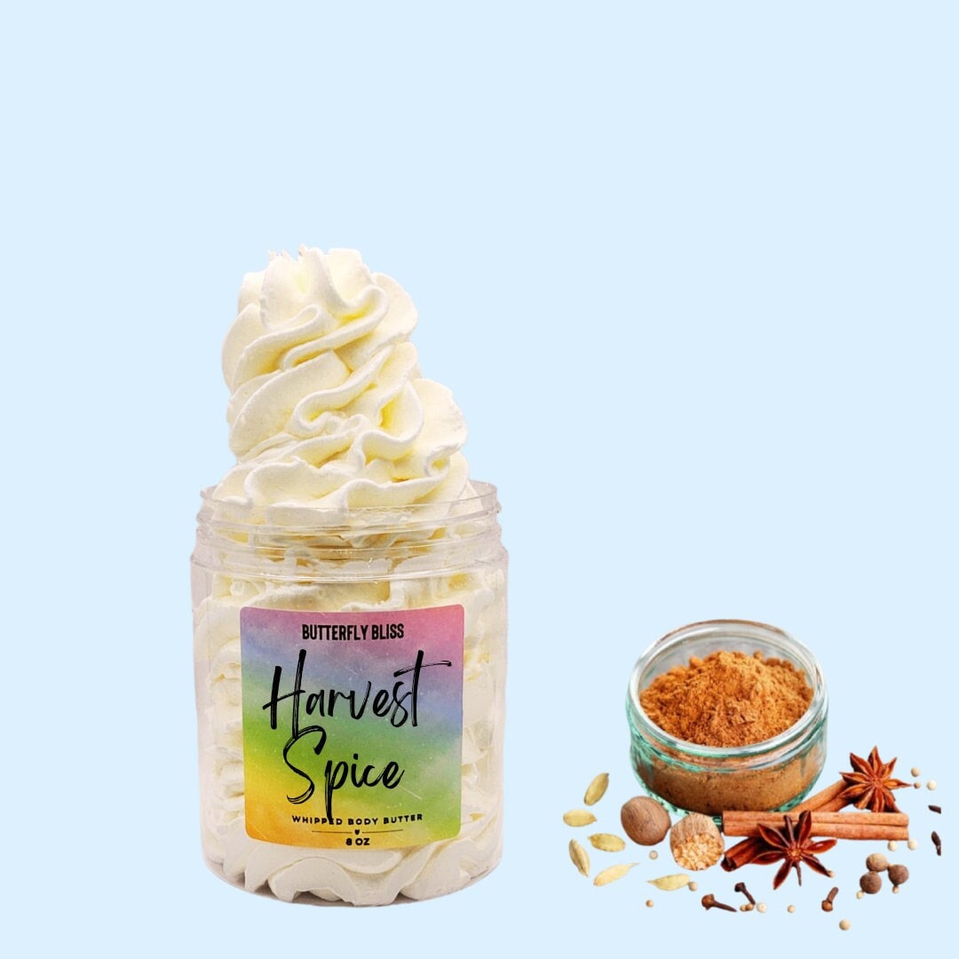 Whipped Shea Butter | Body Butter | Natural Lotion | Homemade Cream | Paraben Free Lotion | Harvest Spice Lotion | Pumpkin Spice Lotion