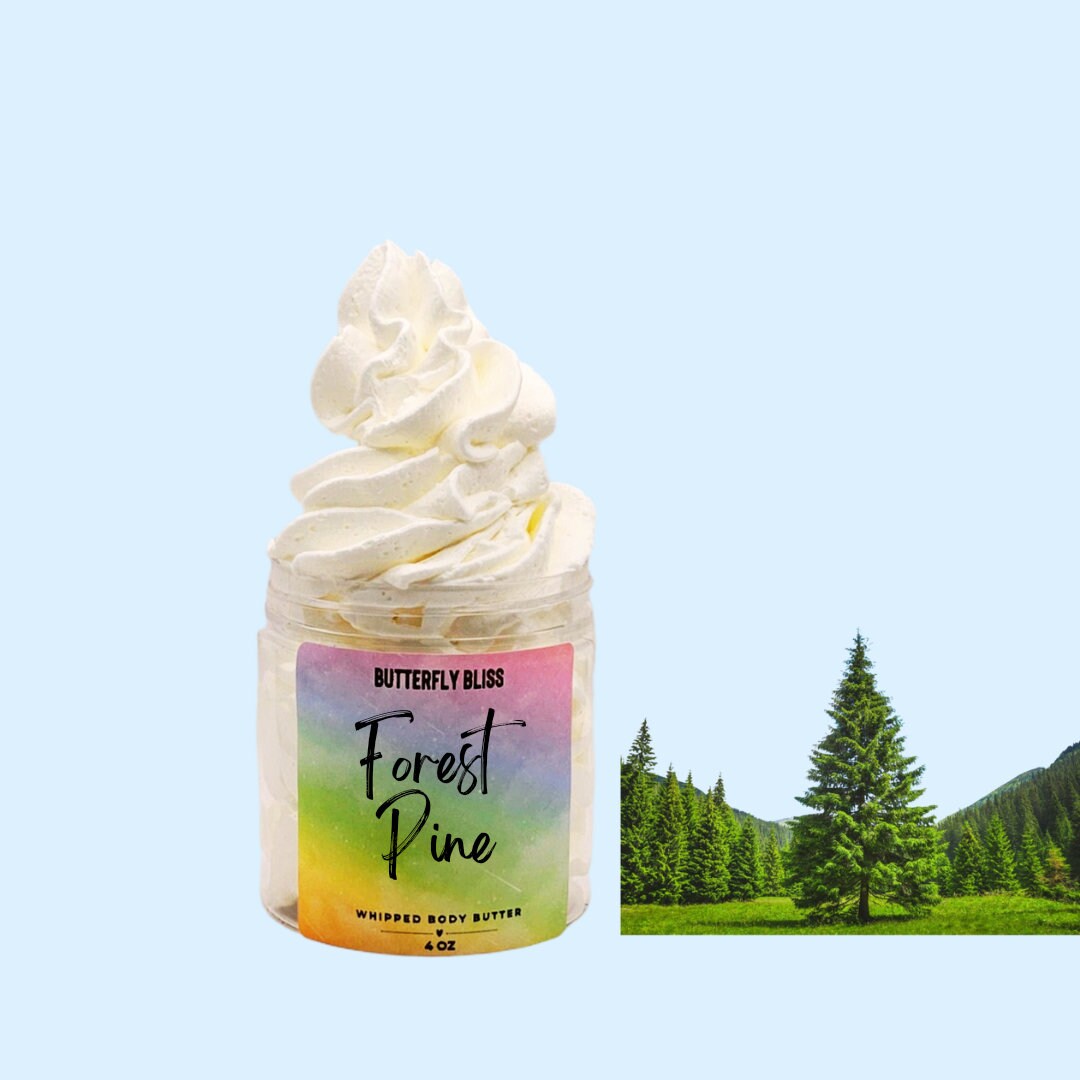 natural body butter | forest pine lotion | christmas body butter | whipped body butter | christmas lotion | moisturizing lotion | gifts