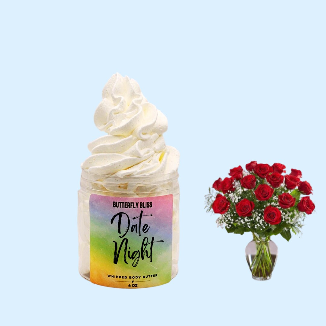 Floral Scented Creamy Body Butter Date Night Gift for wife for Valentines Day or Anniversary Gift
