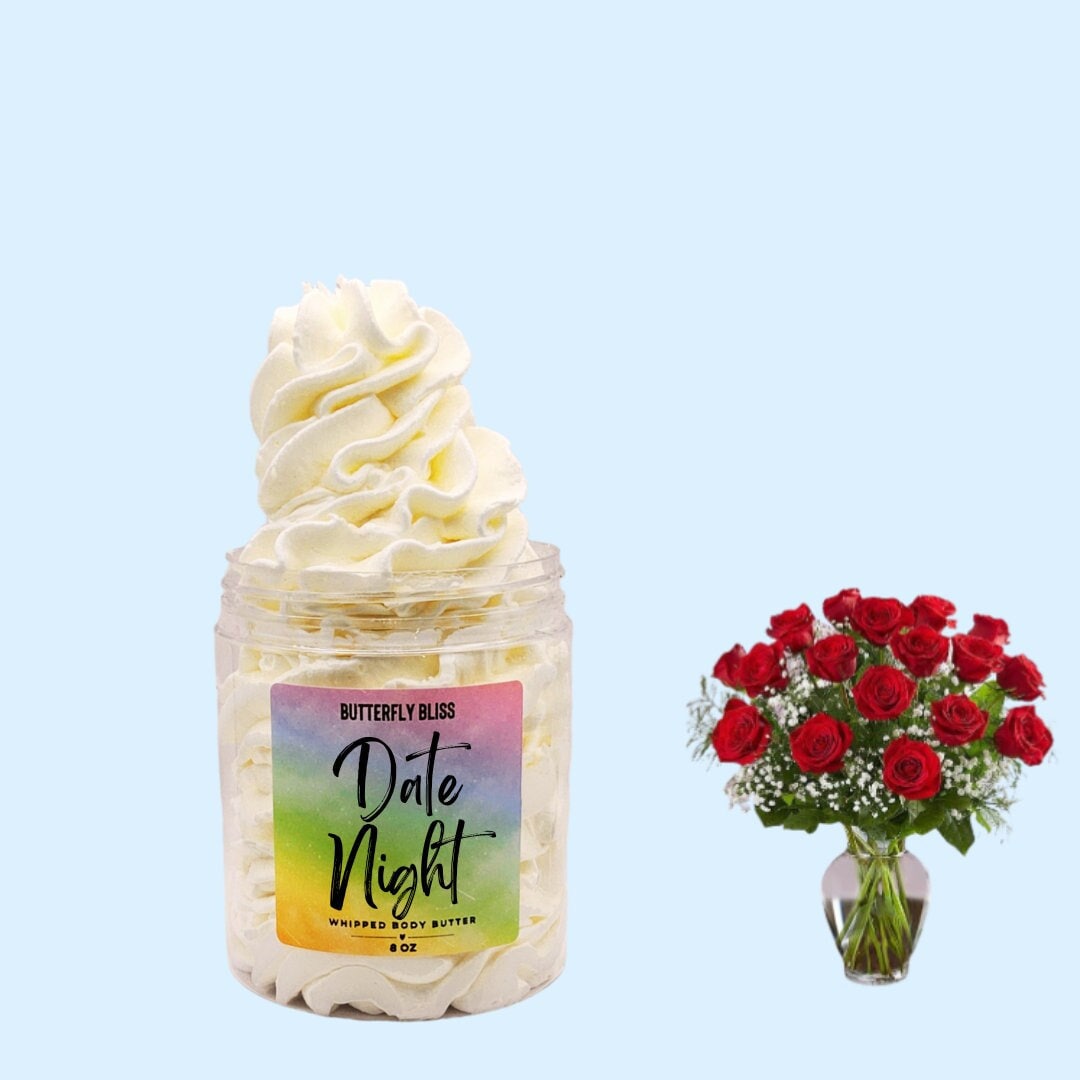 Floral Scented Creamy Body Butter Date Night Gift for wife for Valentines Day or Anniversary Gift