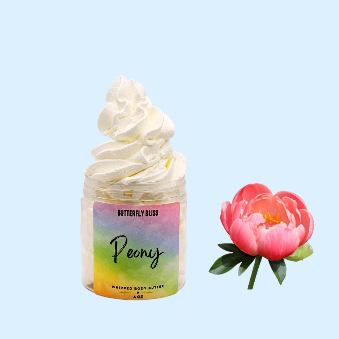 Natural Lotion | Peony Body Butter | Whipped Body Lotion | Body Cream | Natural Body Butter | Fall Gifts | Hand Cream | Whipped Lotion