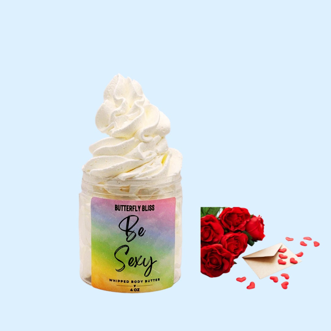 Be Sexy Fruity Coconut Lavender Jasmine Scented Body Butter for dry skin all natural No phthalates, formaldehydes, or parabens