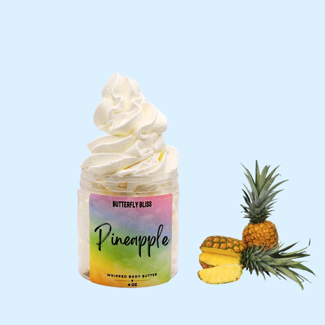 moisturizing foot cream | moisturizing hand cream | tropical scented lotion | pineapple scented body butter | Pineapple scented | hand cream