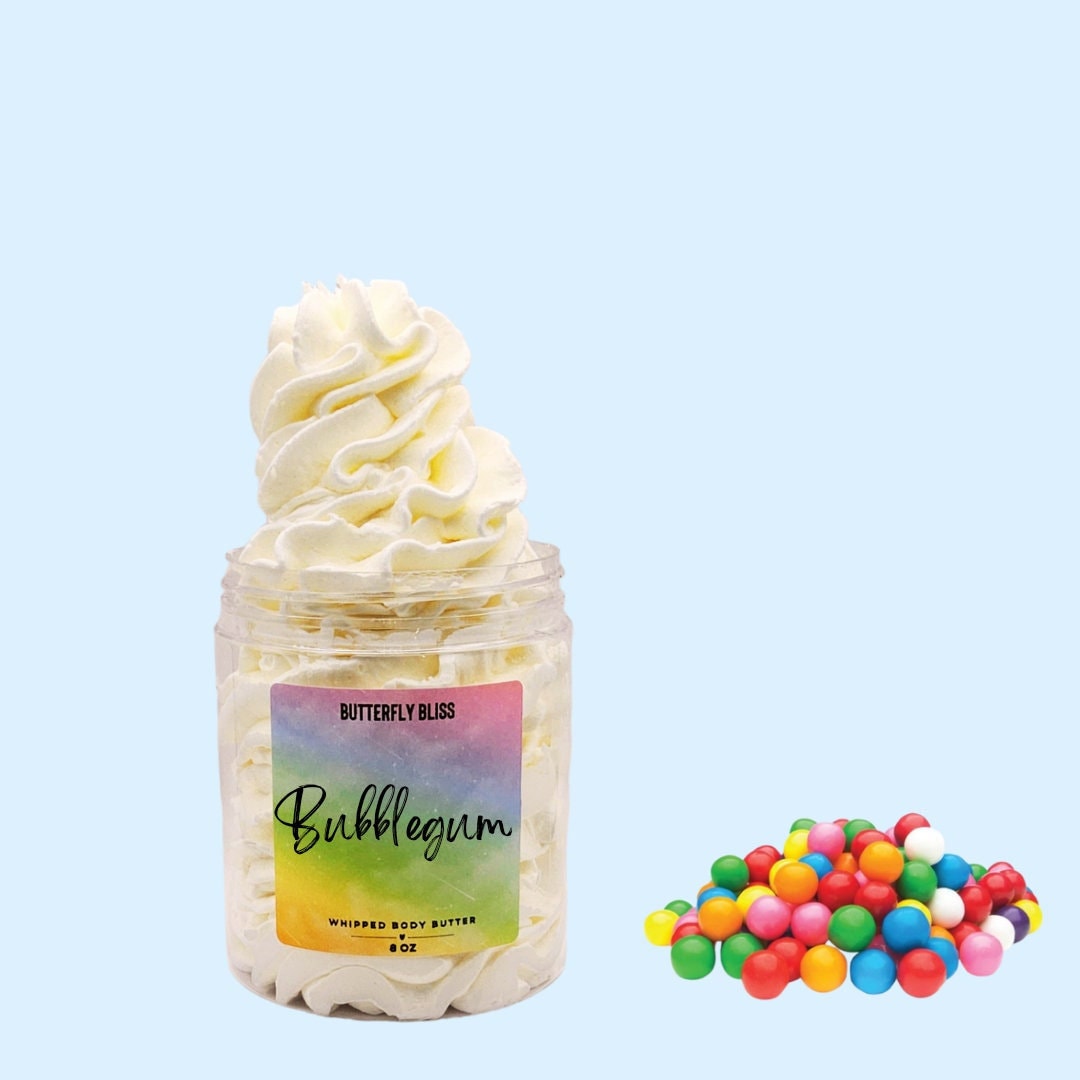 Natural body butter | whipped body butter | bubblegum lotion | organic lotion | non greasy lotion | hand cream | whipped lotion