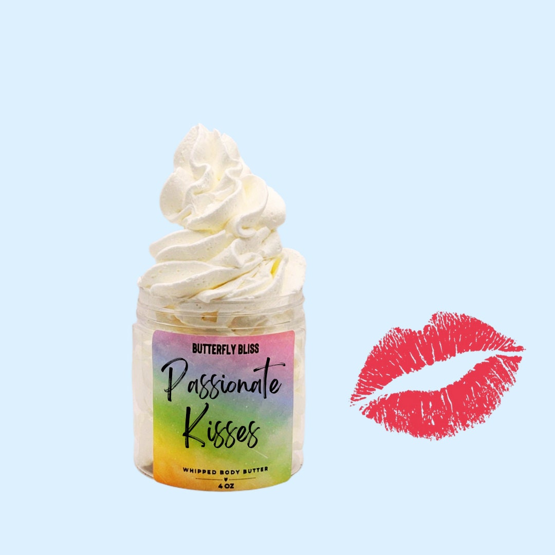 mothers day gifts for her | passionate kisses | body butter jar | body butter 8oz | body butter gift | gift ideas for new mom | mom gift