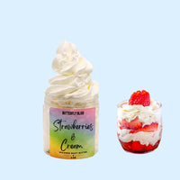 Whipped Body Butter Stawberries and Cream | Whipped Body Lotion | Body Frosting | Body Whip | Skin Care | Body Lotion | Hand Cream | Vegan