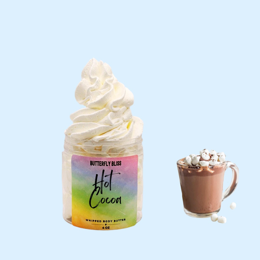 hot cocoa lotion | whipped chocolate lotion | whipped body butter | shea body butter | chocolate body butter | chocolate scented lotion