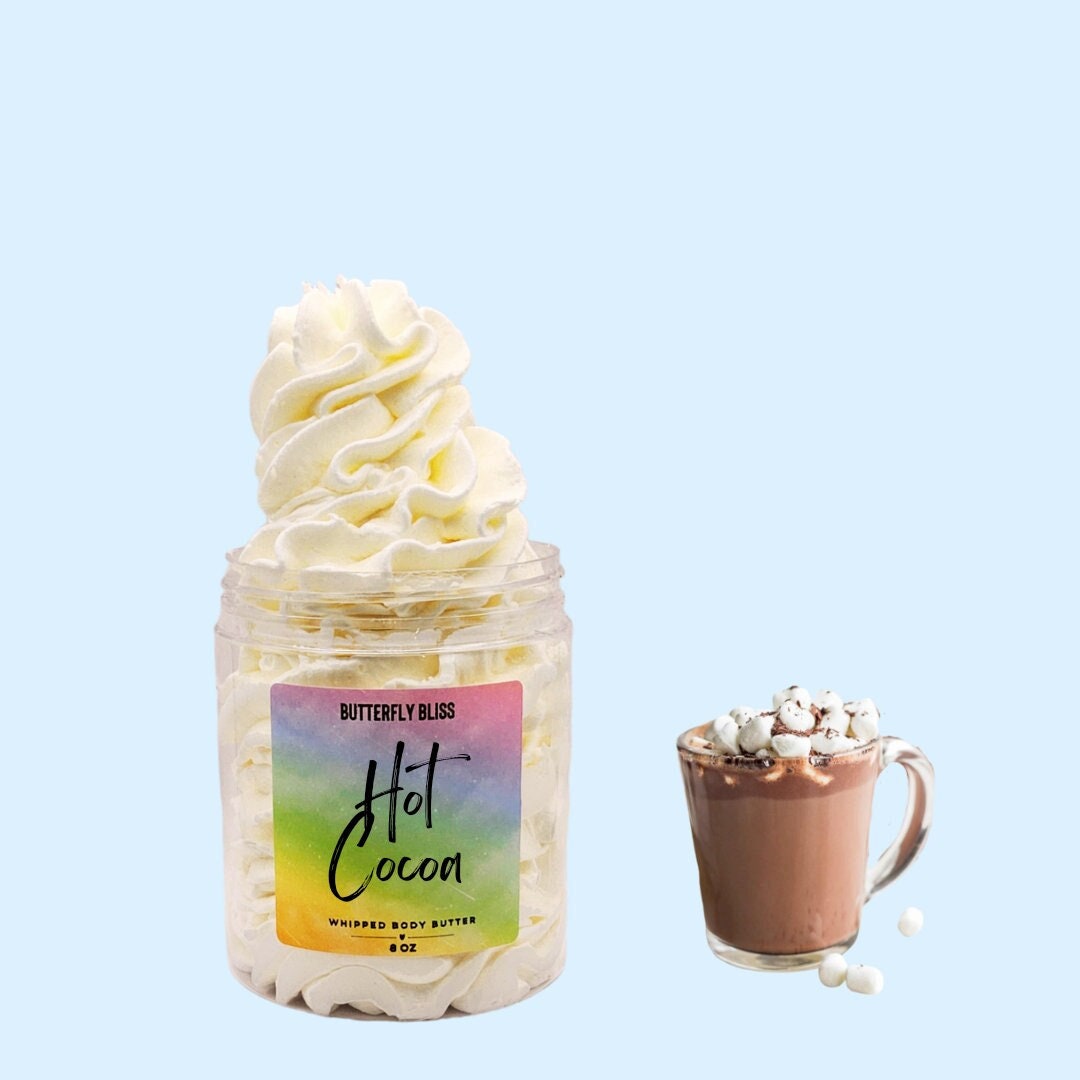 hot cocoa lotion | whipped chocolate lotion | whipped body butter | shea body butter | chocolate body butter | chocolate scented lotion