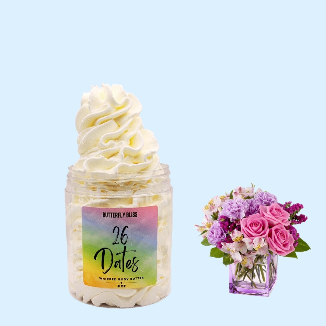 Moisturizing Long Lasting Fruity Scented Whipped Body Butter Valentines Day Gift for her
