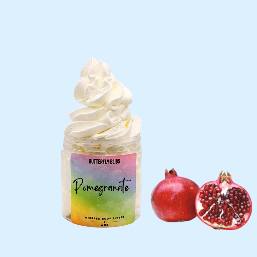 Whipped Hand Cream | Pomegranate Lotion | Natural Body Butter | Whipped Body Butter | Pomegranate body butter | Natural Lotion | foot cream