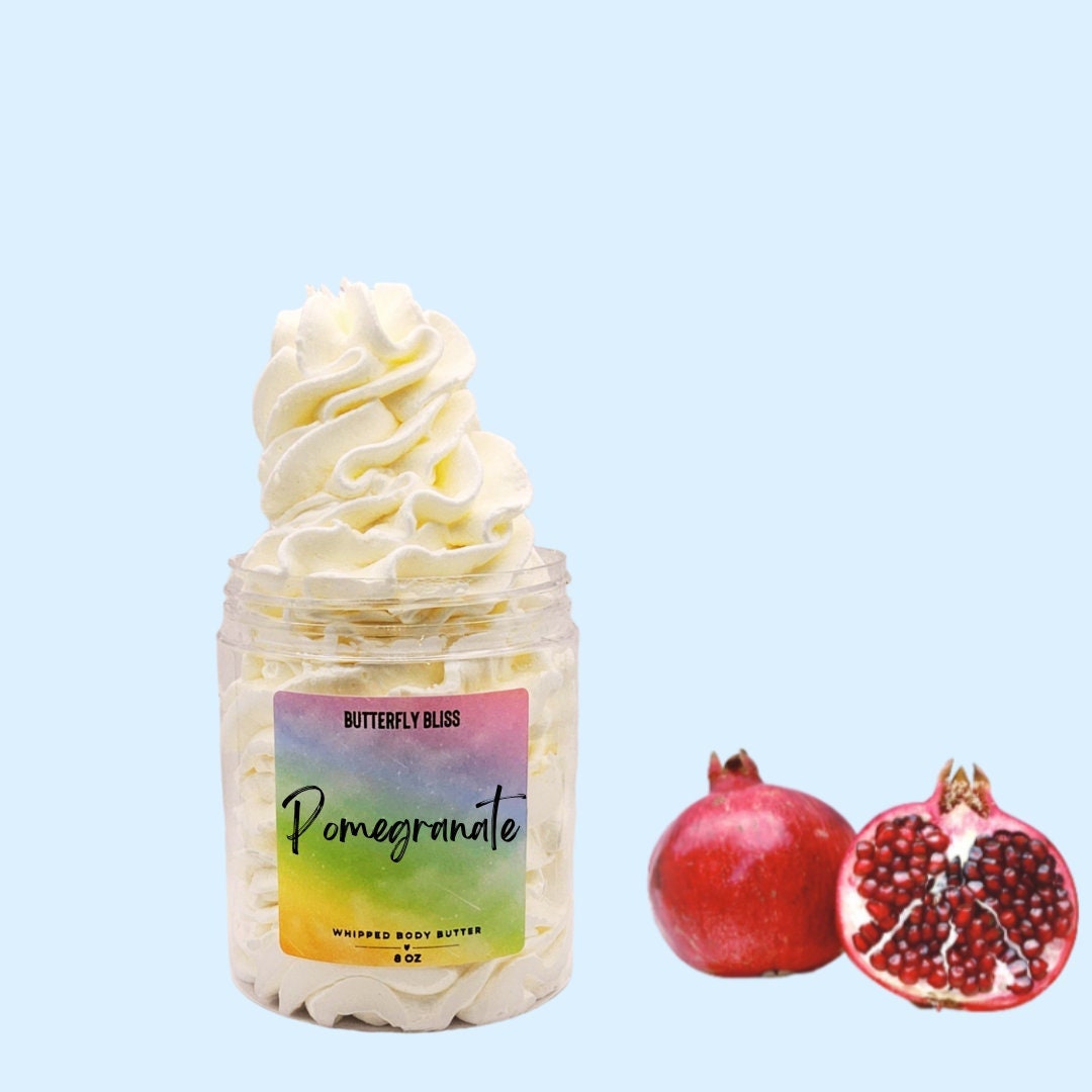 Whipped Hand Cream | Pomegranate Lotion | Natural Body Butter | Whipped Body Butter | Pomegranate body butter | Natural Lotion | foot cream