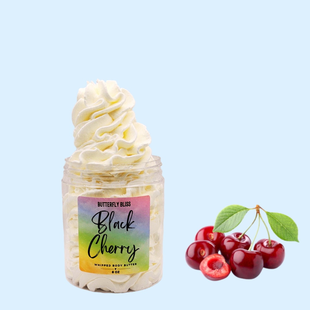 Whipped Body Butter | Black Cherry Body Butter | Body Butters | Body Cream | Body Butter | Vegan Body Butter | Natural Skincare | moisturize