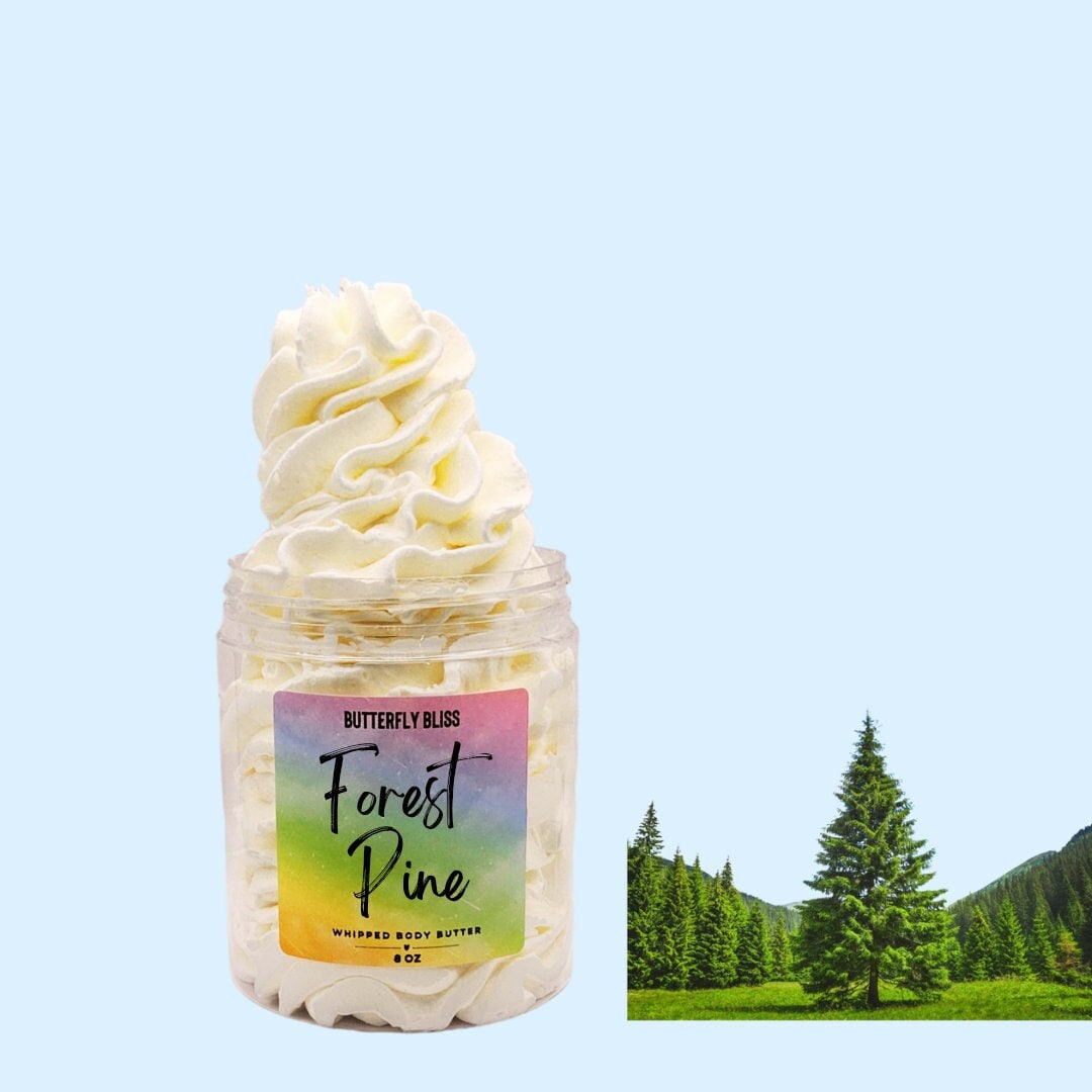 natural body butter | forest pine lotion | christmas body butter | whipped body butter | christmas lotion | moisturizing lotion | gifts