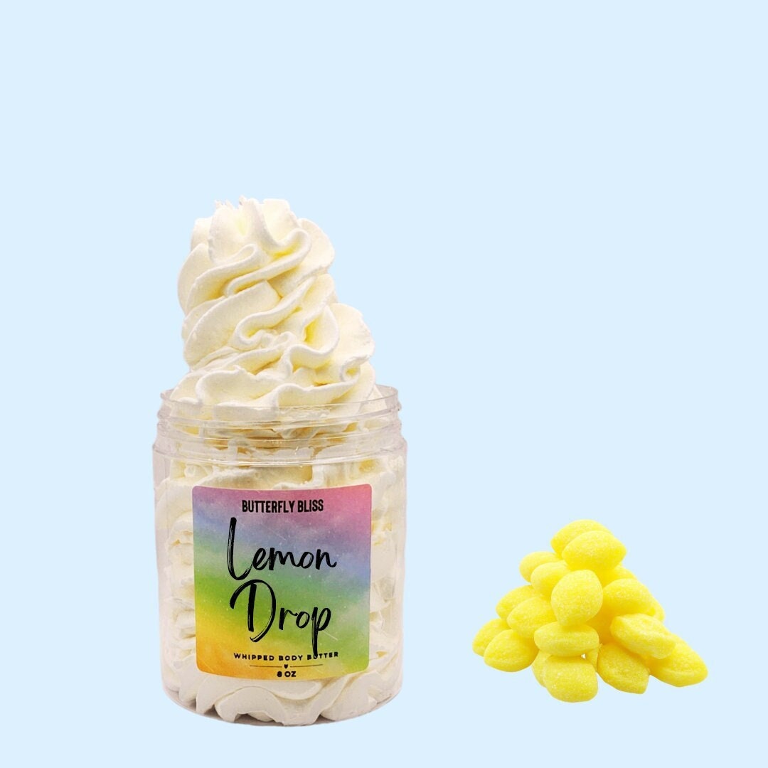 whipped shea butter | lemon drop | body butter | whipped body butter | shea butter | vegan skincare | whipped | whipped lotion | lotion