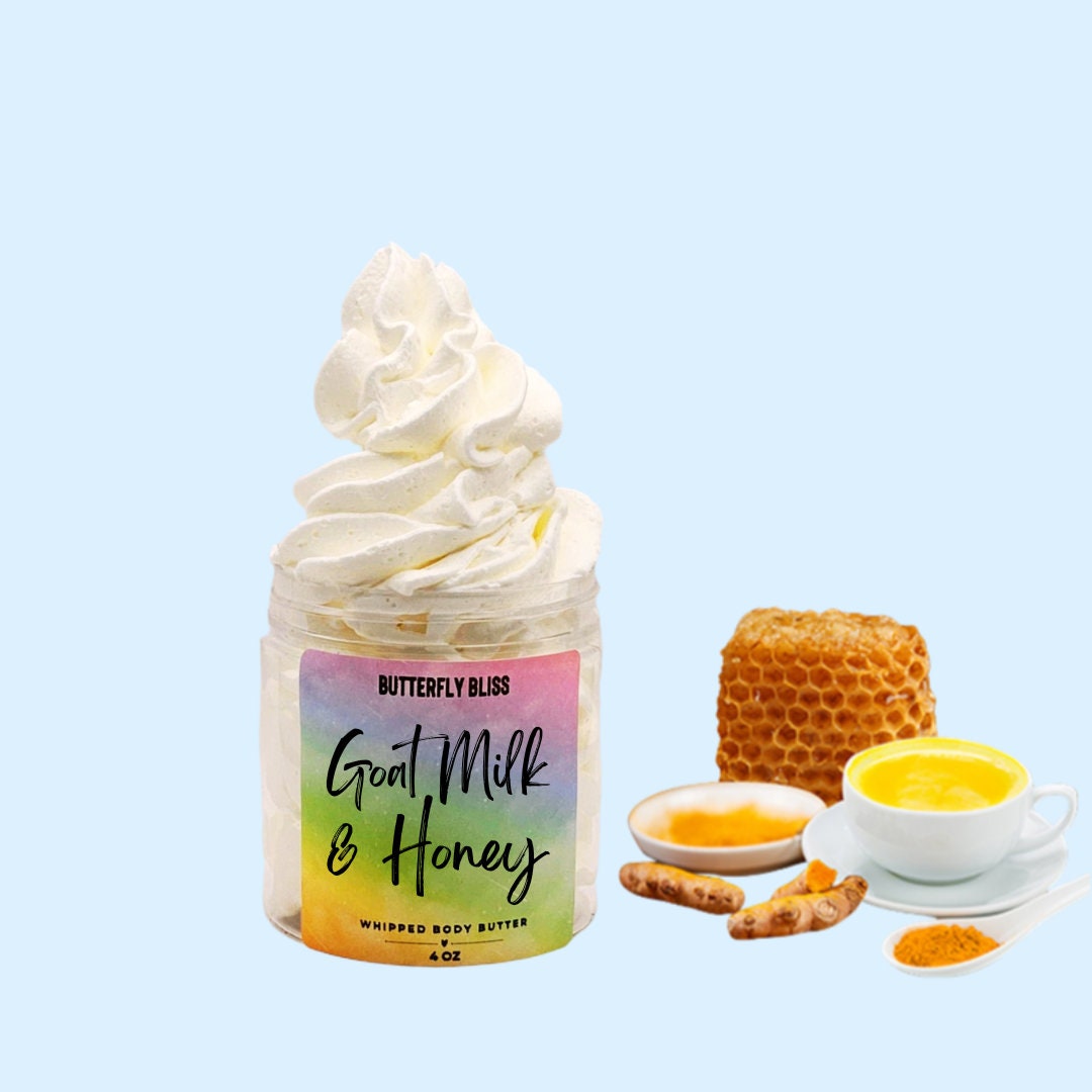 paraben free lotion | goat milk and honey lotion | whipped body butter | organic lotion | best body butter | whipped shea butter