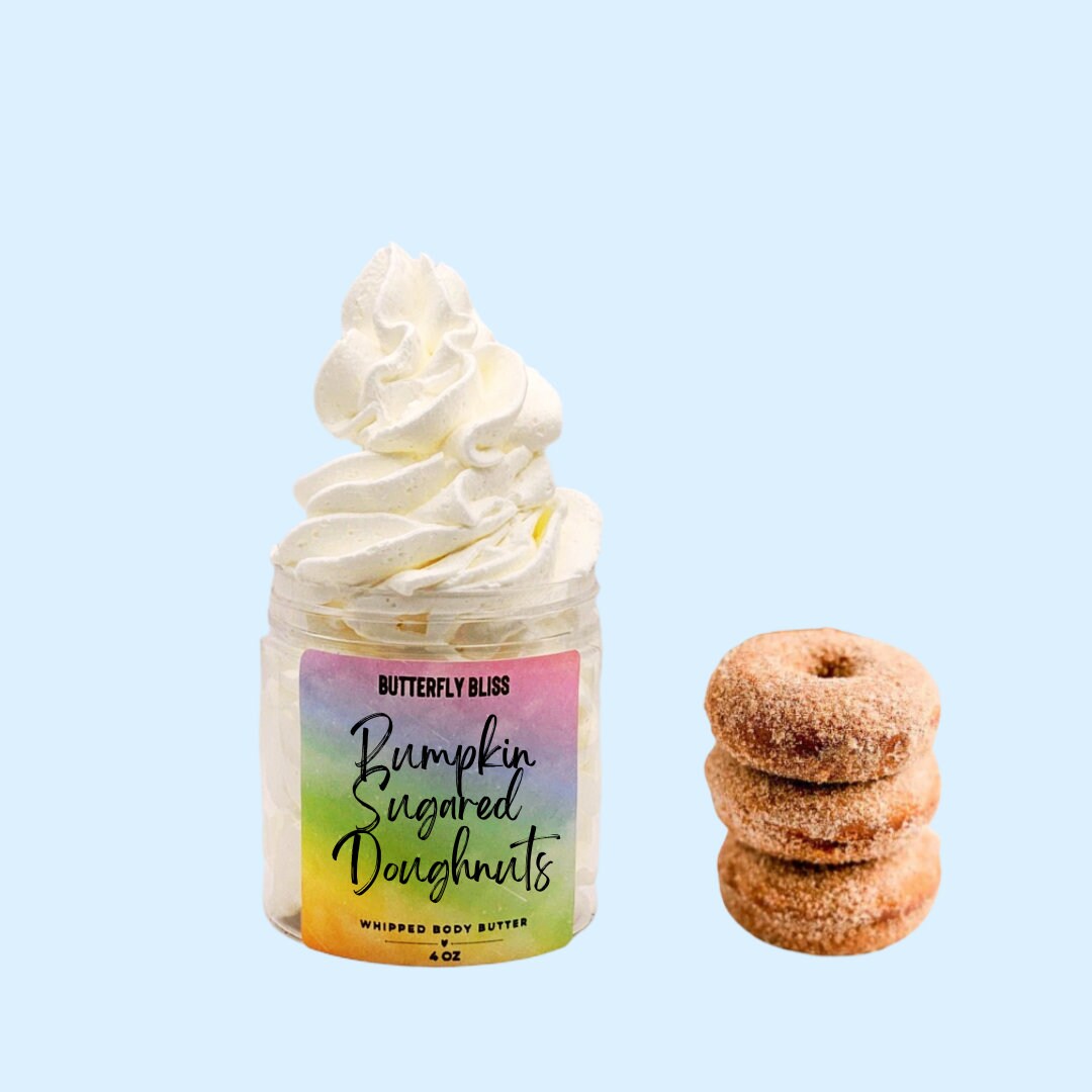 Pumpkin Sugared Doughnut Body Butter | Pumpkin Sugar Doughnuts Scented Whipped Body Butter | Bakery Scented Body Butter | Doughnut Scented