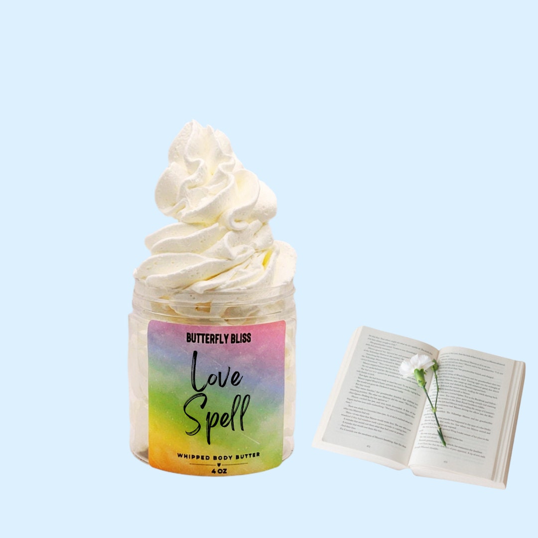 body moisturizer | love spell body butter | holiday gift | christmas gift | body butter organic | body butter jars | body butter 4 oz
