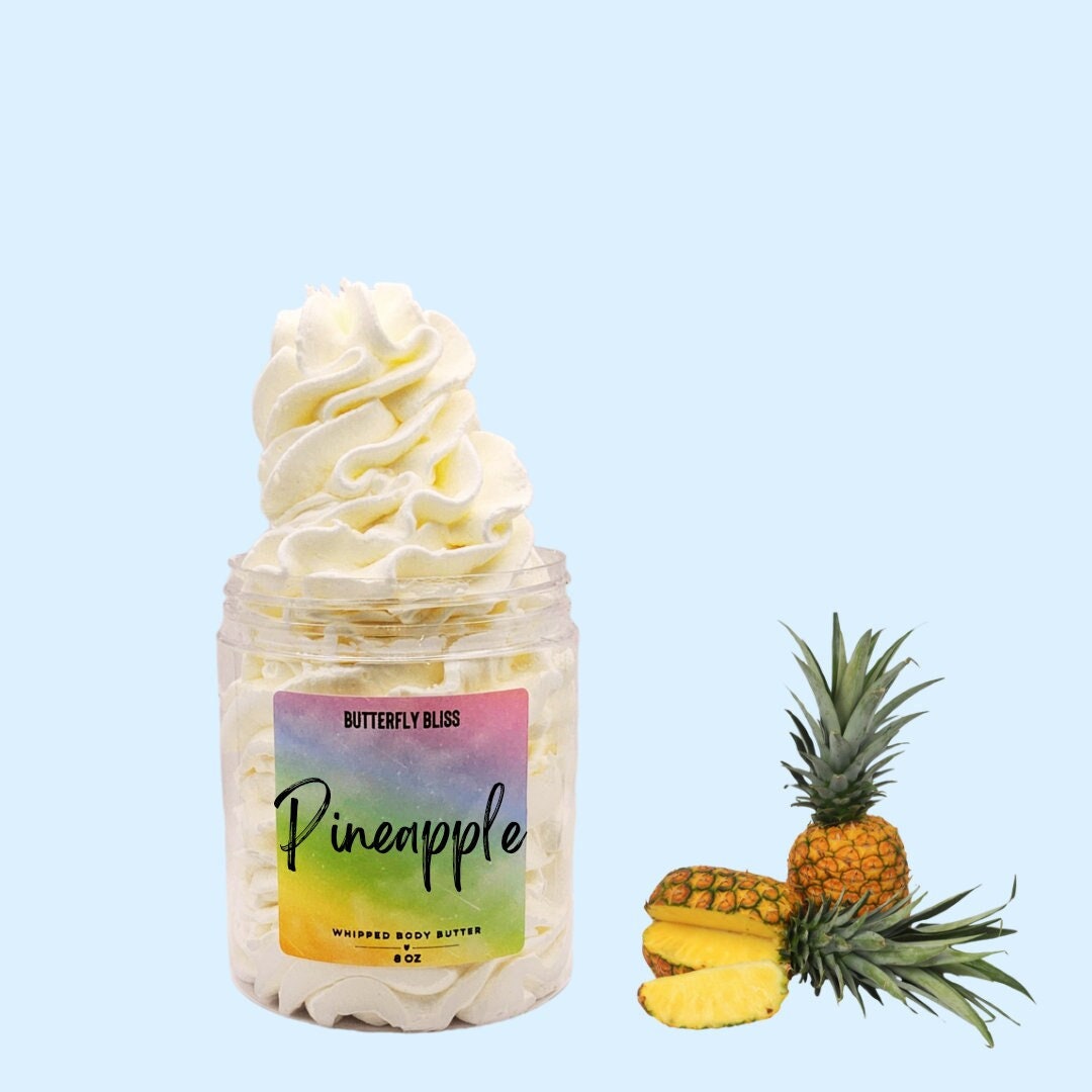 moisturizing foot cream | moisturizing hand cream | tropical scented lotion | pineapple scented body butter | Pineapple scented | hand cream