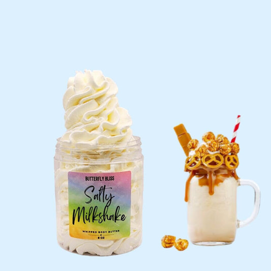 Salty Milkshake Body Butter, Whipped Body Butter, Body Butter Lotion, Bakery Body Butter, Body Lotion, Whipped lotion, Natural Body Butter