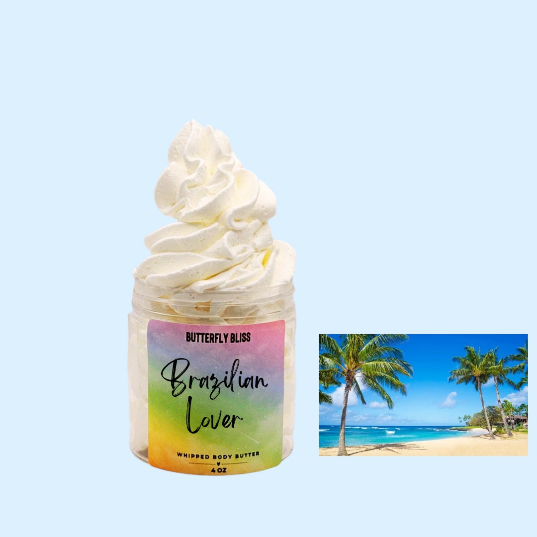 Brazilian Lover Lotion, Moisturizing Body Butter, Summer Butter, Summer Scented Body Butter, Dry Skin Lotion, Non Greasy Lotion Thick Butter