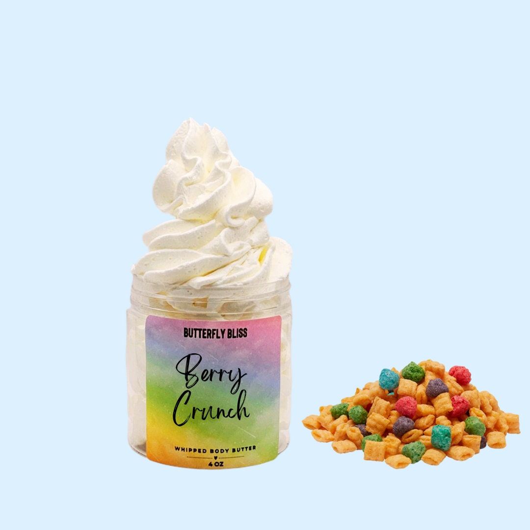Berry Crunch Body Butter, Cereal Lotion, Cereal Gift, Berry Lotion, Unique Body Butter, Handmade Gifts, Handmade Body Butter, Funny Gifts