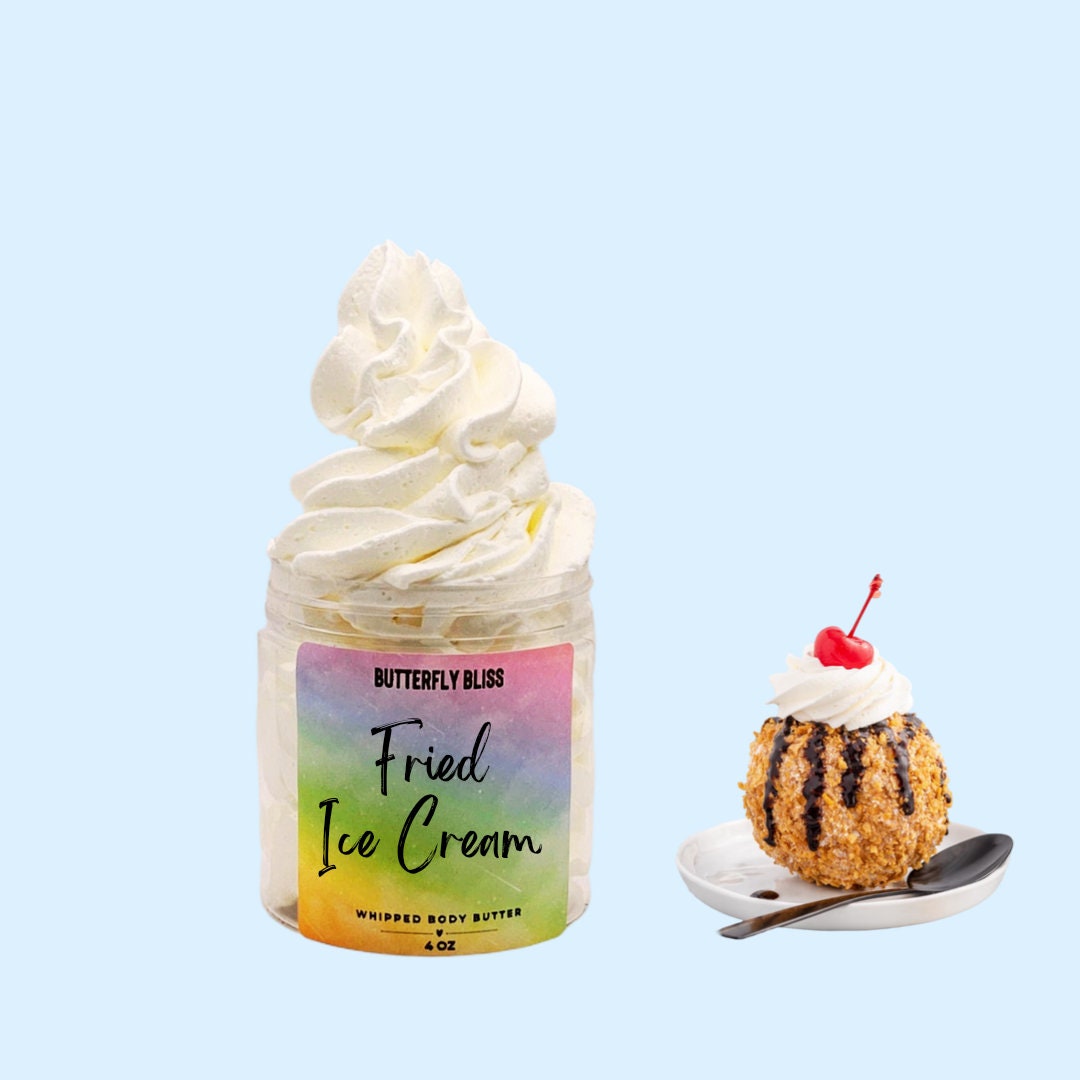 Fried Ice Cream Body Butter, Bakery Body Butter, Sweet Scented Body Butter, Fun Gift Idea, Skincare Gift, Ice Cream Gift, Teen Party Favor