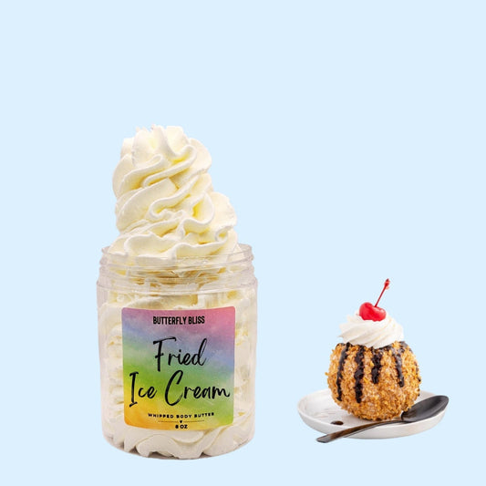 Fried Ice Cream Body Butter, Bakery Body Butter, Sweet Scented Body Butter, Fun Gift Idea, Skincare Gift, Ice Cream Gift, Teen Party Favor