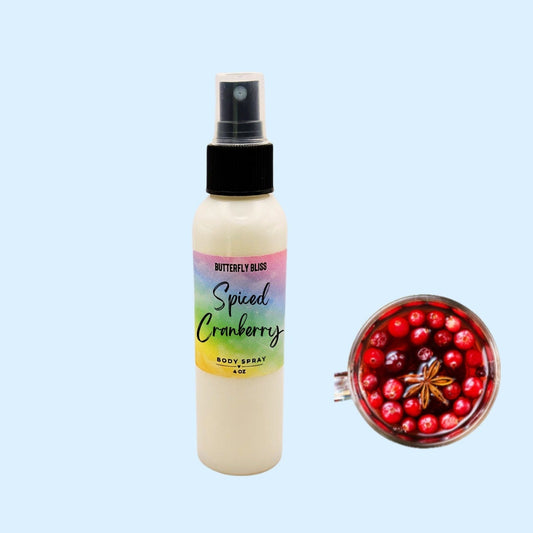 Spiced Cranberry Scented Body Mist and Perfume Spray | Cranberry Scented Body Spray | Cranberry Scented Mist | Cranberry Mist | Cranberry
