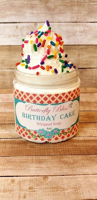 Birthday Cake Whipped Soap