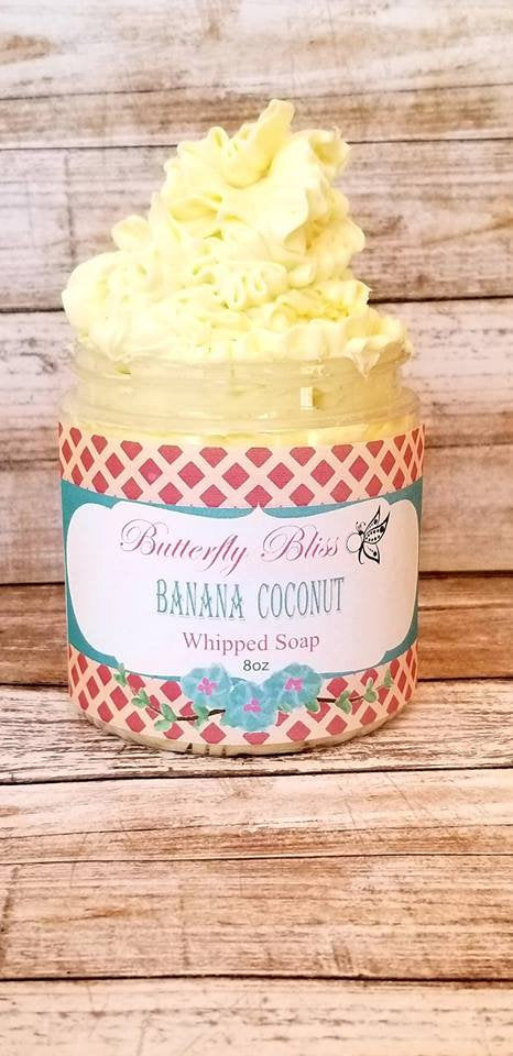 Banana Coconut Whipped Soap