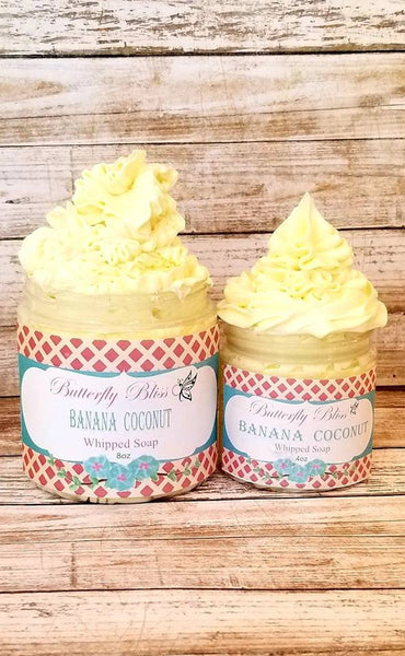 Banana Coconut Whipped Soap