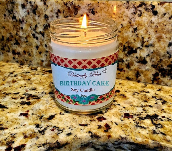 Birthday Cake Soy Candle