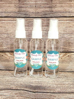 Body spray sample sets