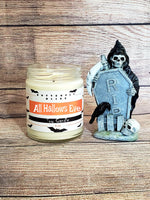 All Hallows Eve Scented Candle | Halloween Candle | Spooky Halloween Candle | Earthy Scented Soy Candle | White Soy Candle | Halloween Gift